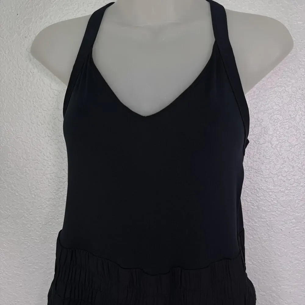 Free People Movement Romper Womens Small Get Your Flirt On Skortsie One Piece